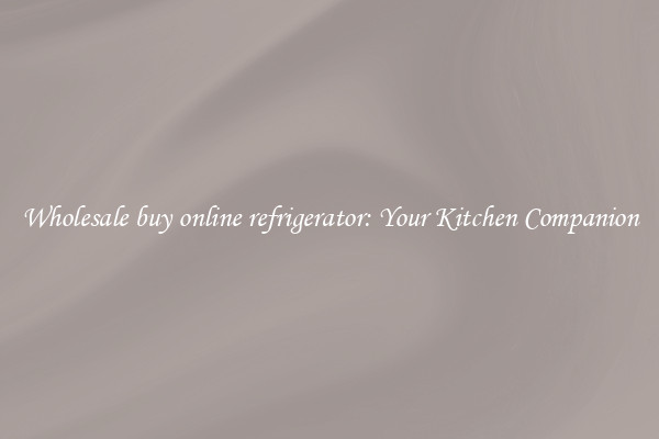 Wholesale buy online refrigerator: Your Kitchen Companion