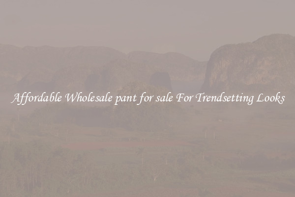 Affordable Wholesale pant for sale For Trendsetting Looks