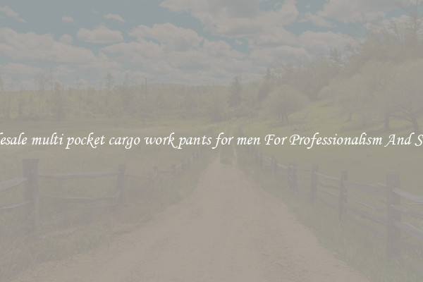 Wholesale multi pocket cargo work pants for men For Professionalism And Success