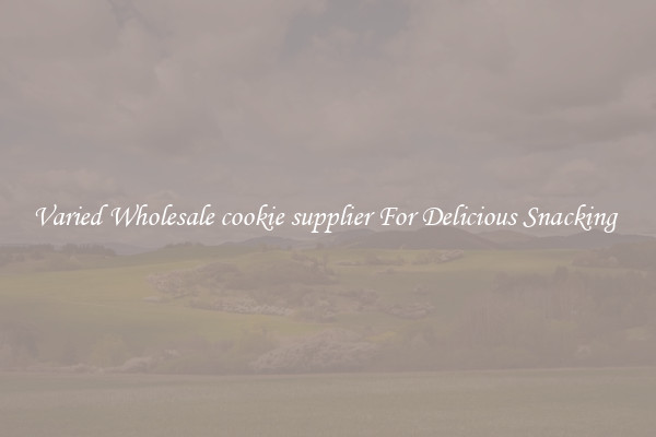 Varied Wholesale cookie supplier For Delicious Snacking 