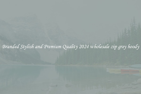 Branded Stylish and Premium Quality 2024 wholesale zip grey hoody
