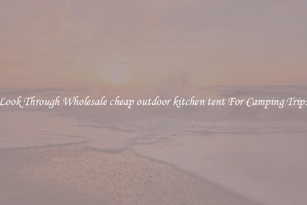 Look Through Wholesale cheap outdoor kitchen tent For Camping Trips