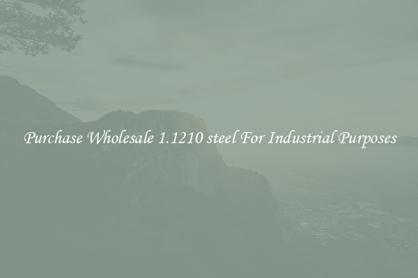 Purchase Wholesale 1.1210 steel For Industrial Purposes