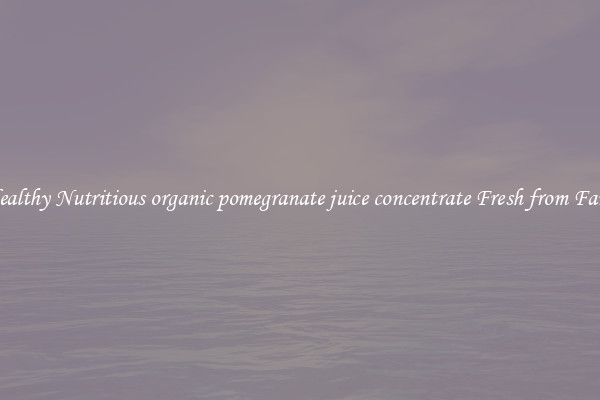 Healthy Nutritious organic pomegranate juice concentrate Fresh from Farm