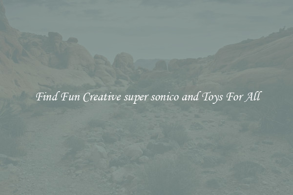 Find Fun Creative super sonico and Toys For All